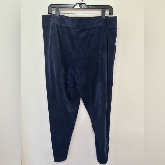 Gloria Vanderbilt Blue Velvet joggers total 2 - Picture 5 of 7